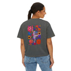 Floral Ballet Dancer Tee | Boxy Crop Shirt