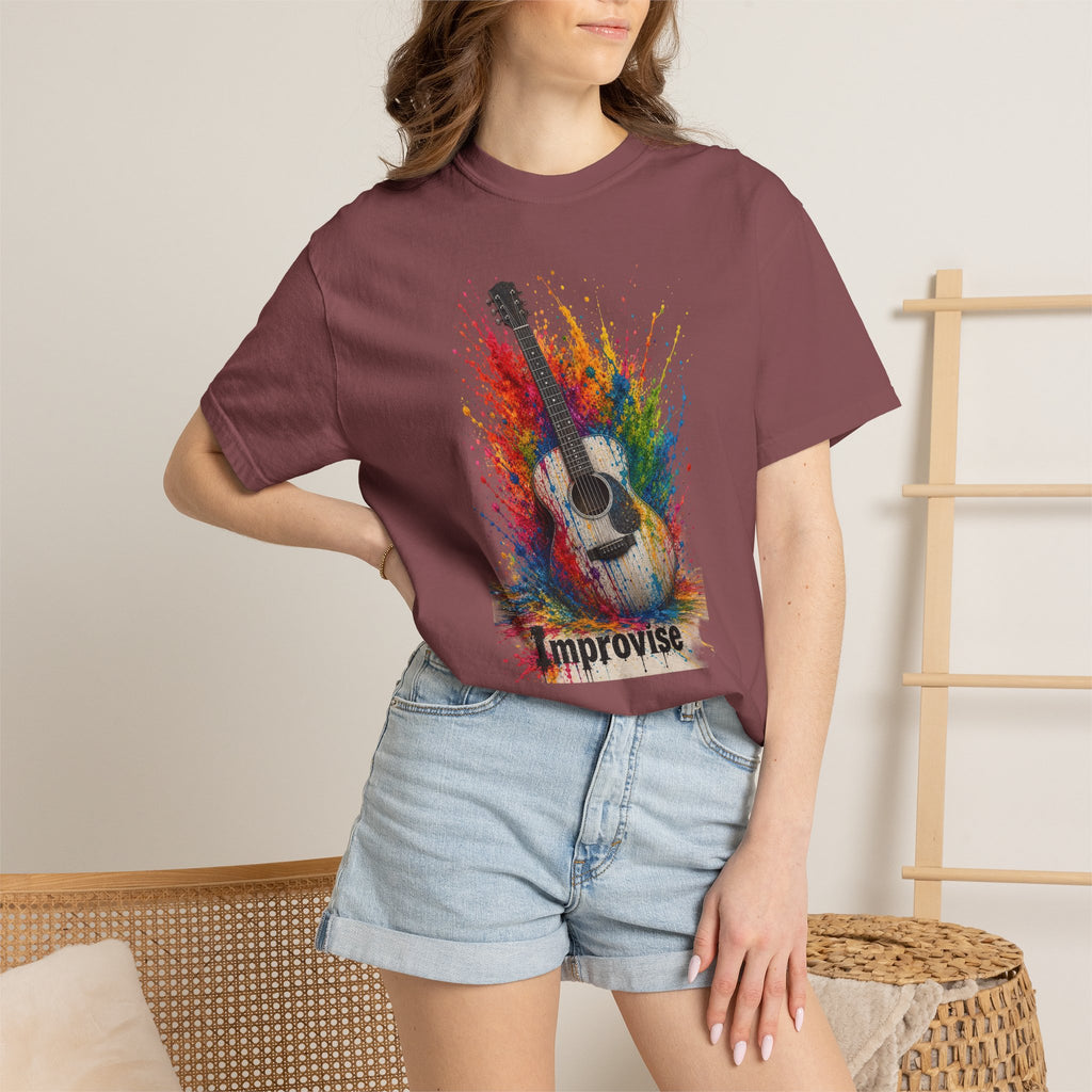 Improvise Guitar Musician T-Shirt
