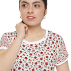 Teeny Tiny Rose Floral Tee
