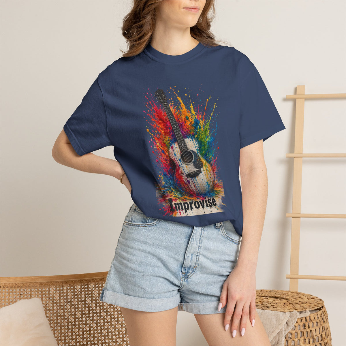 Improvise Guitar Musician T-Shirt