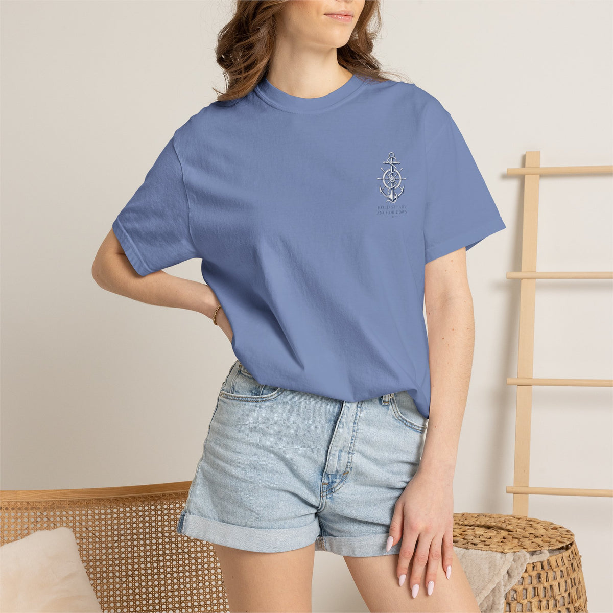 Nautical Anchor -Unisex Garment-Dyed T-shirt