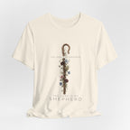 Shepherd Floral Staff T‑Shirt — 'The Lord Is My Shepherd' Faith Tee