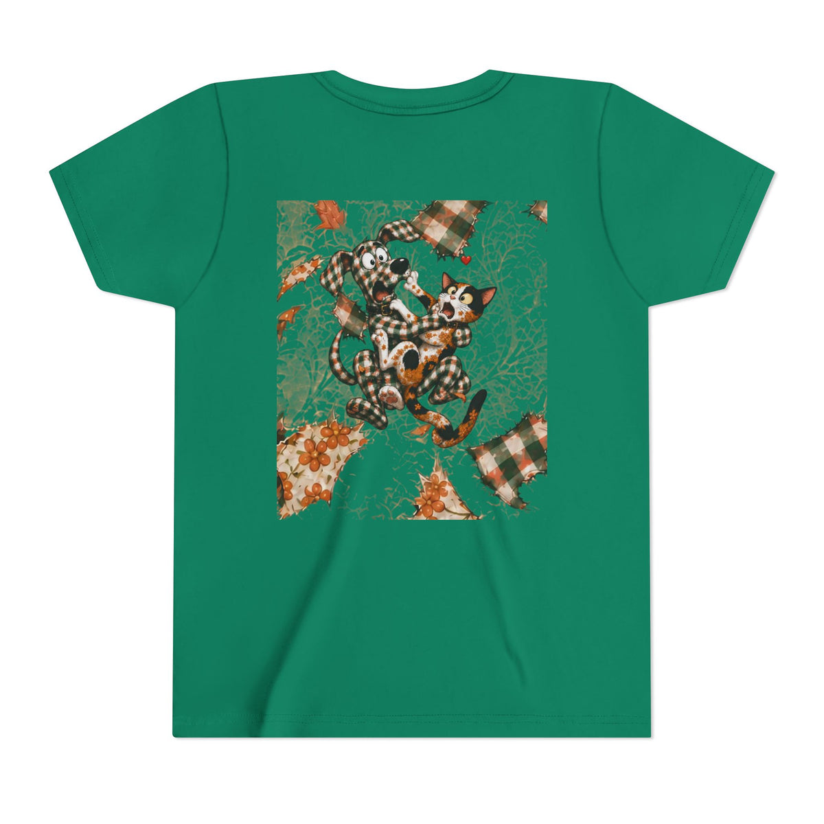 Gingham Dog & Calico Cat Kids Shirt