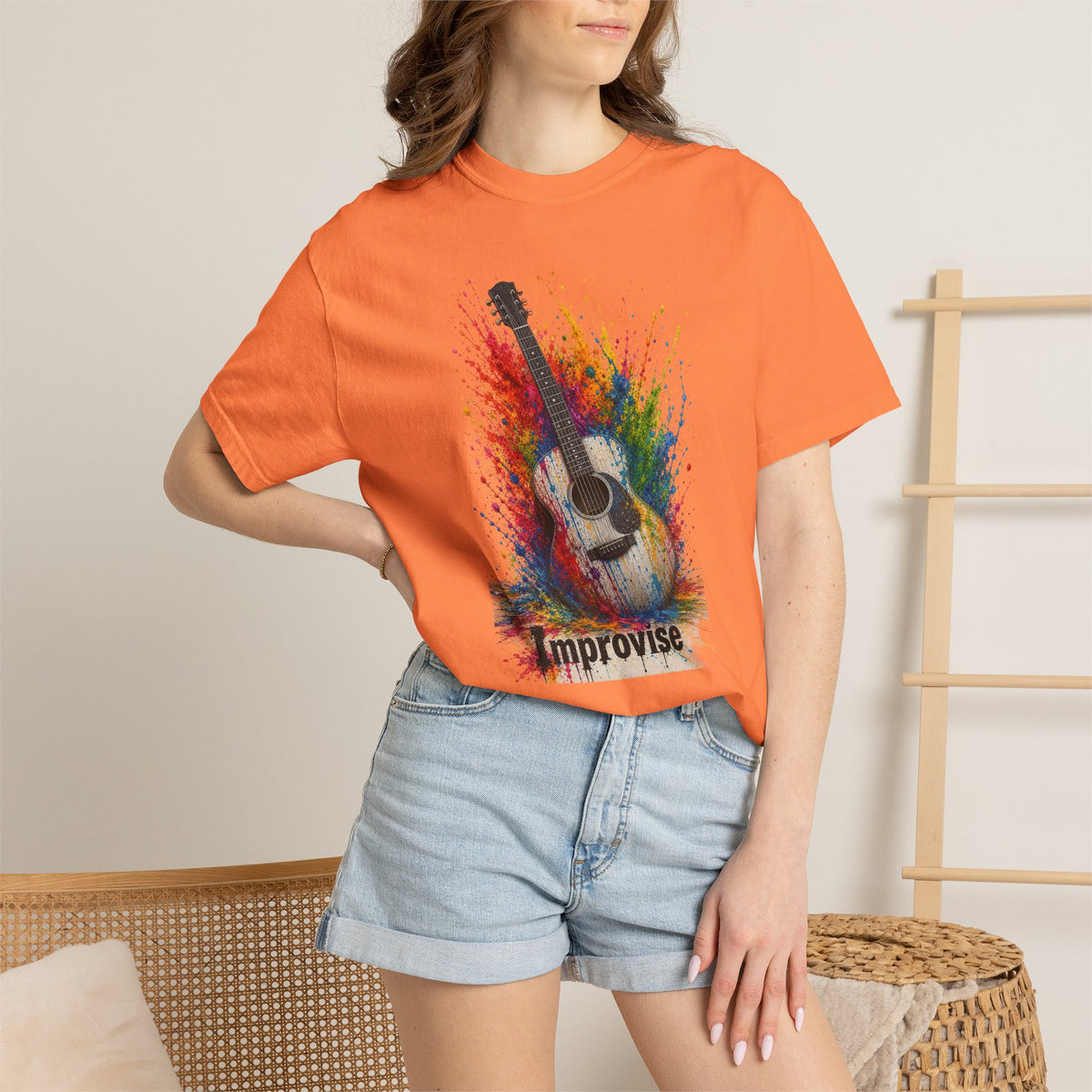 Improvise Guitar Musician T-Shirt