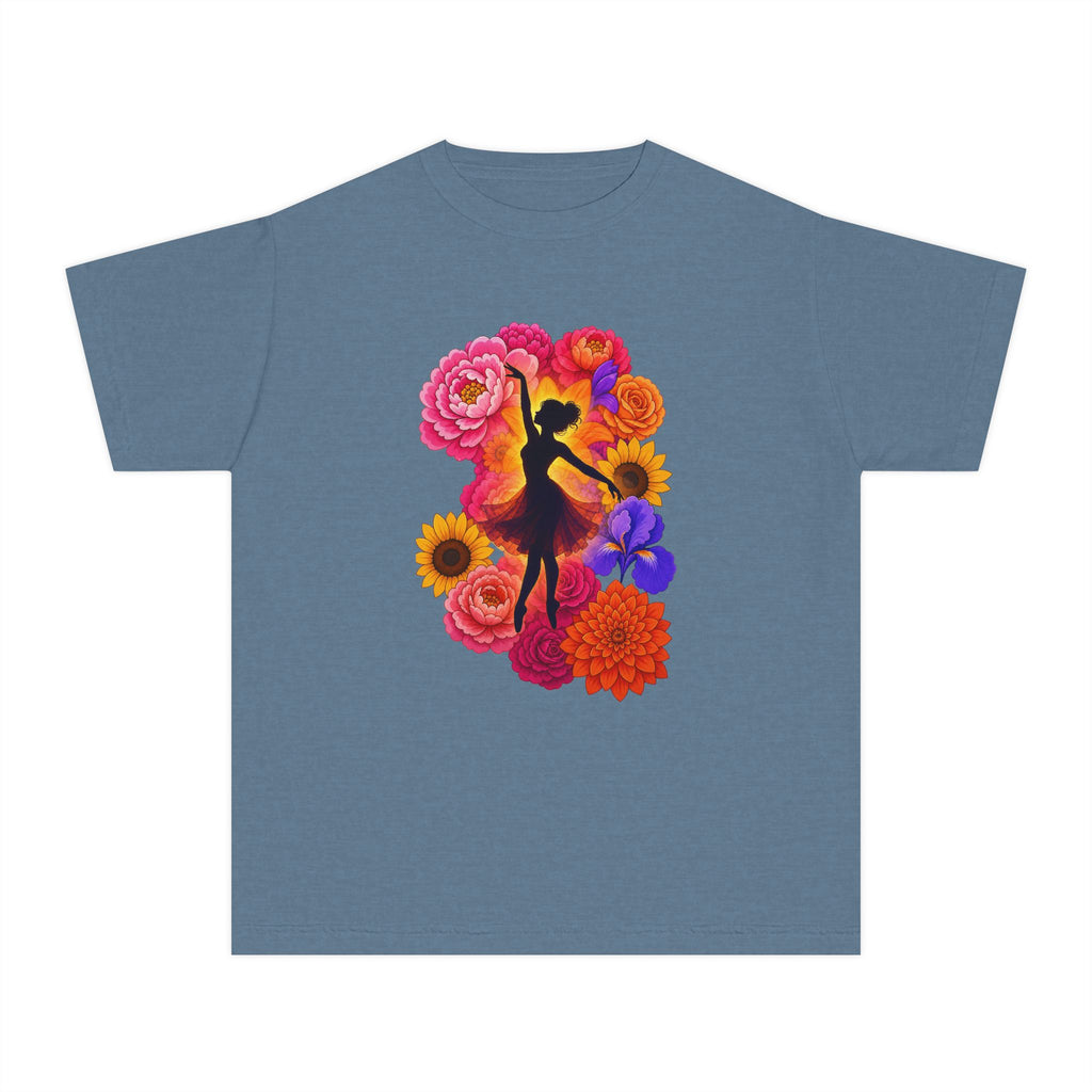 Let's Dance Floral Ballerina T--Shirt.