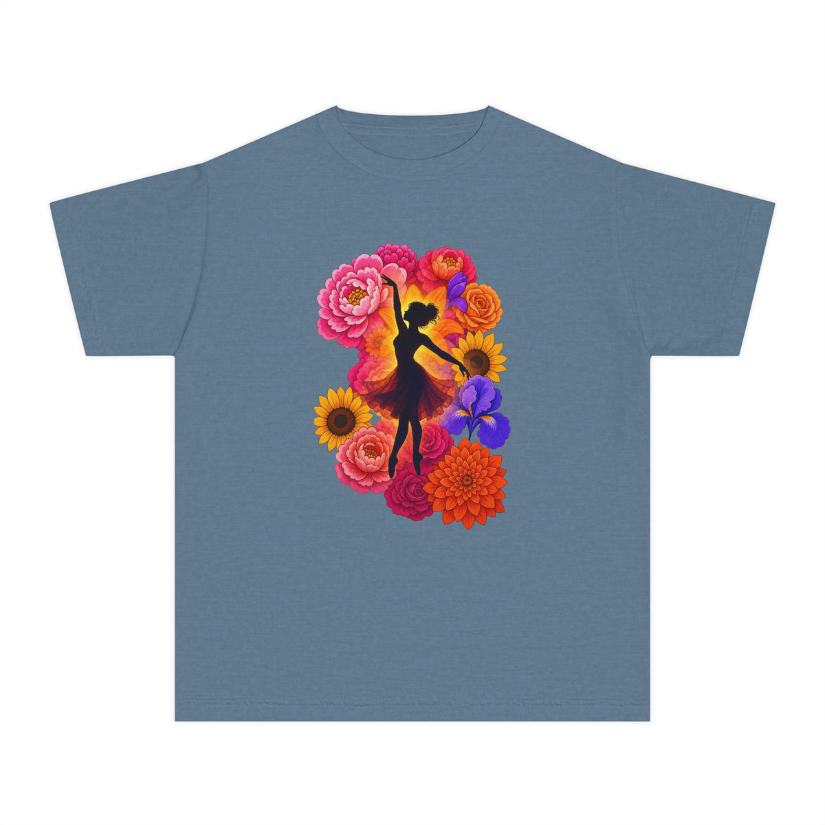 Let's Dance Floral Ballerina T--Shirt.