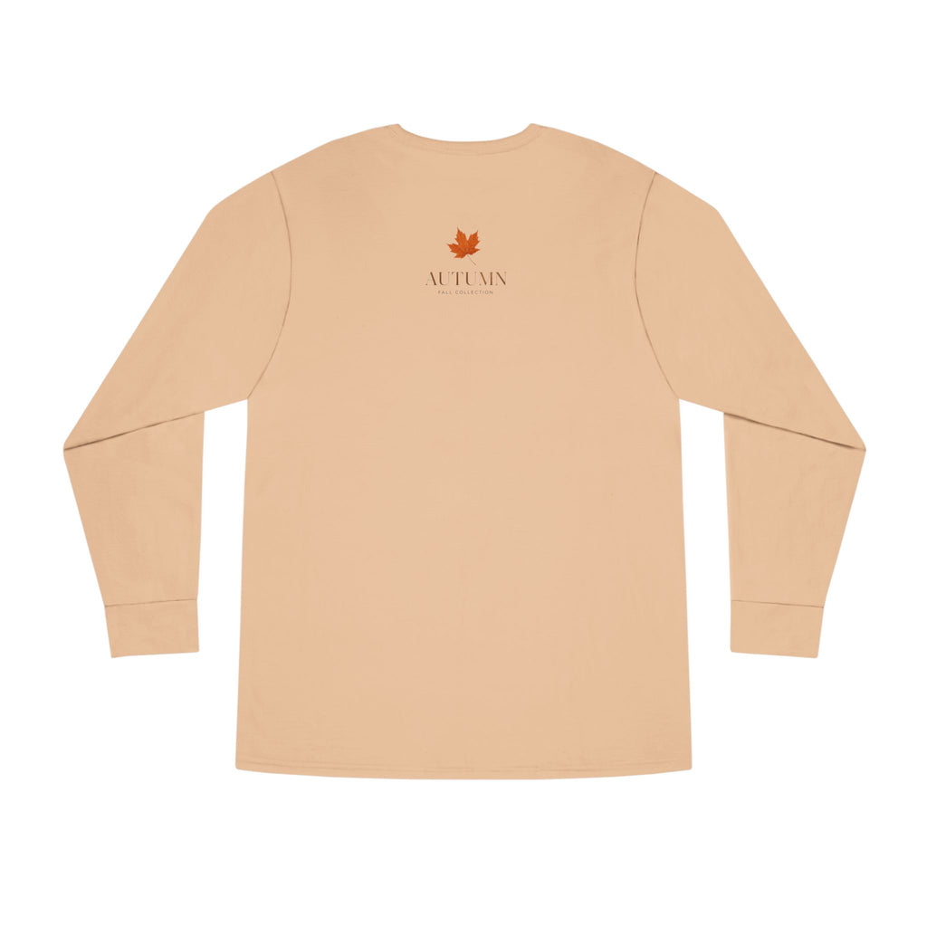 Autumn Leaves Long Sleeve Tee — 'AUTUMN' Maple Graphic Cozy Fall Shirt