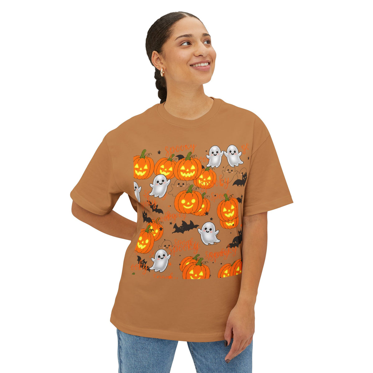 Halloween Pumpkins & Ghosts Tee — Spooky Boo, Trick-or-Treat Graphic T-Shirt