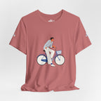 Bicycle Rider Illustration Jersey Tee
