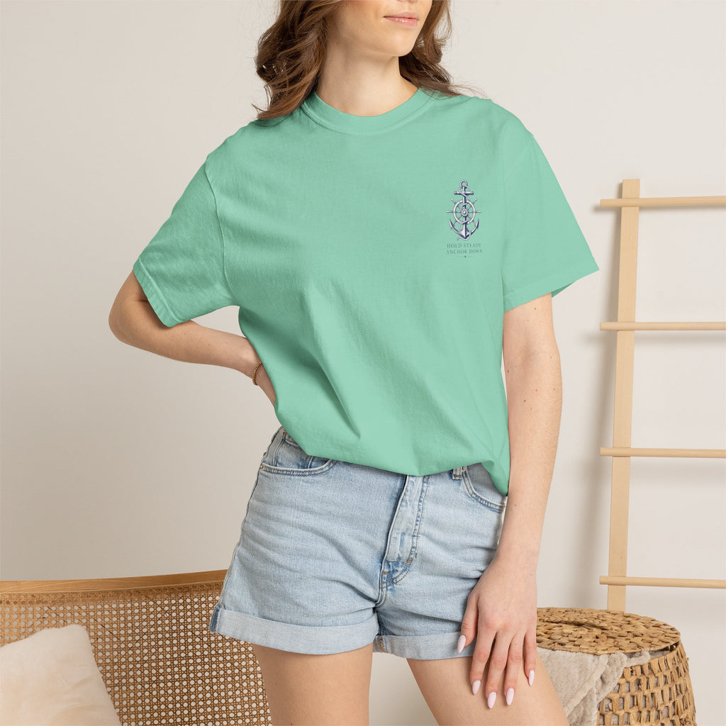 Nautical Anchor -Unisex Garment-Dyed T-shirt