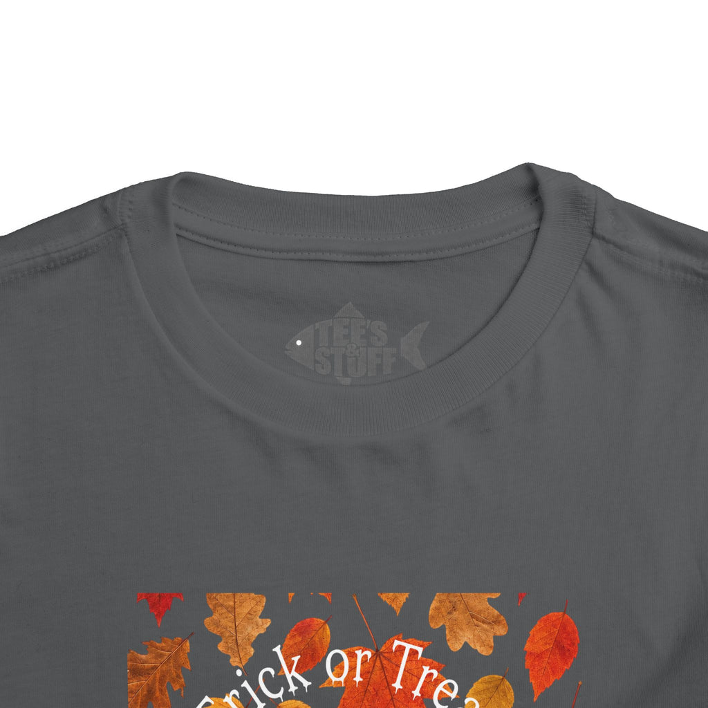 Toddler Halloween Pumpkin and Autumn Leaves Tee