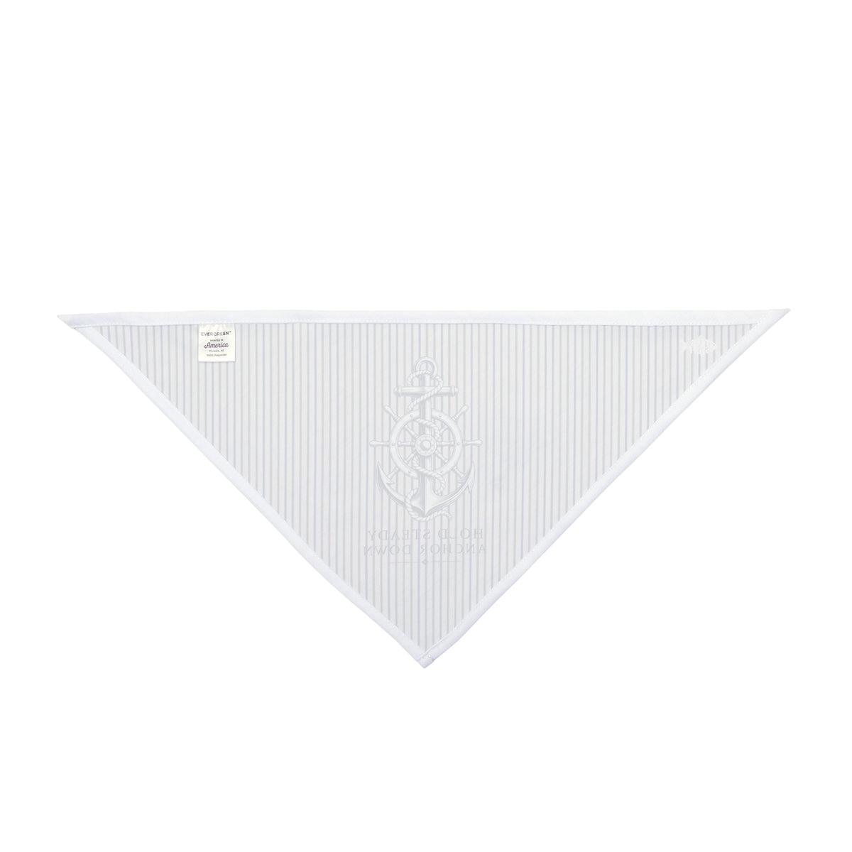 Pet-Nautical Anchor Striped Pet Bandana