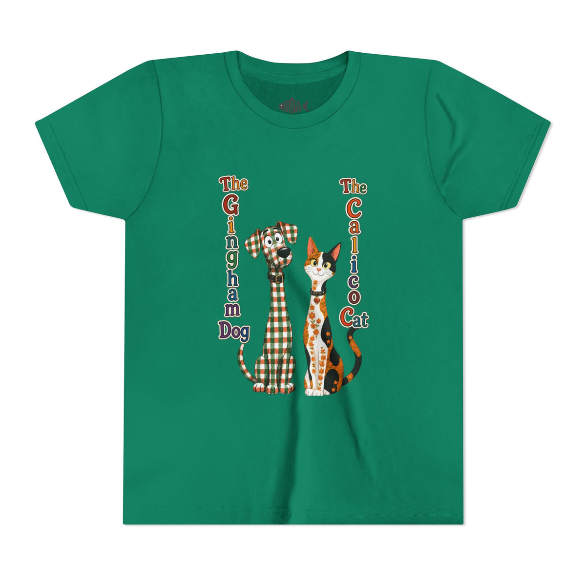 Gingham Dog & Calico Cat Kids Shirt