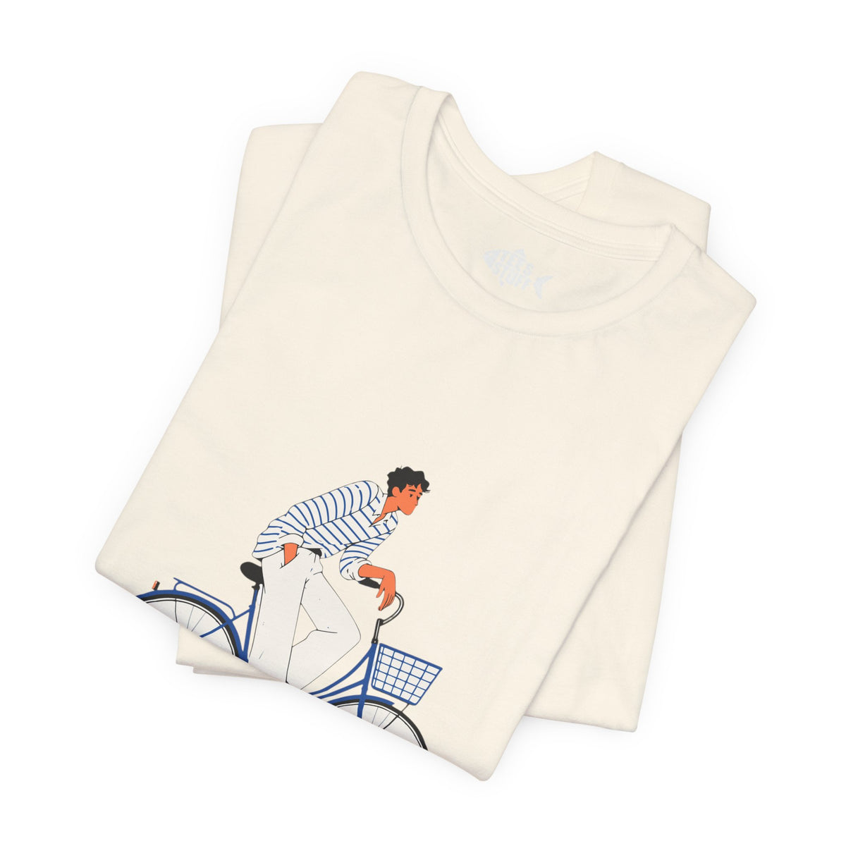 Bicycle Rider Illustration Jersey Tee
