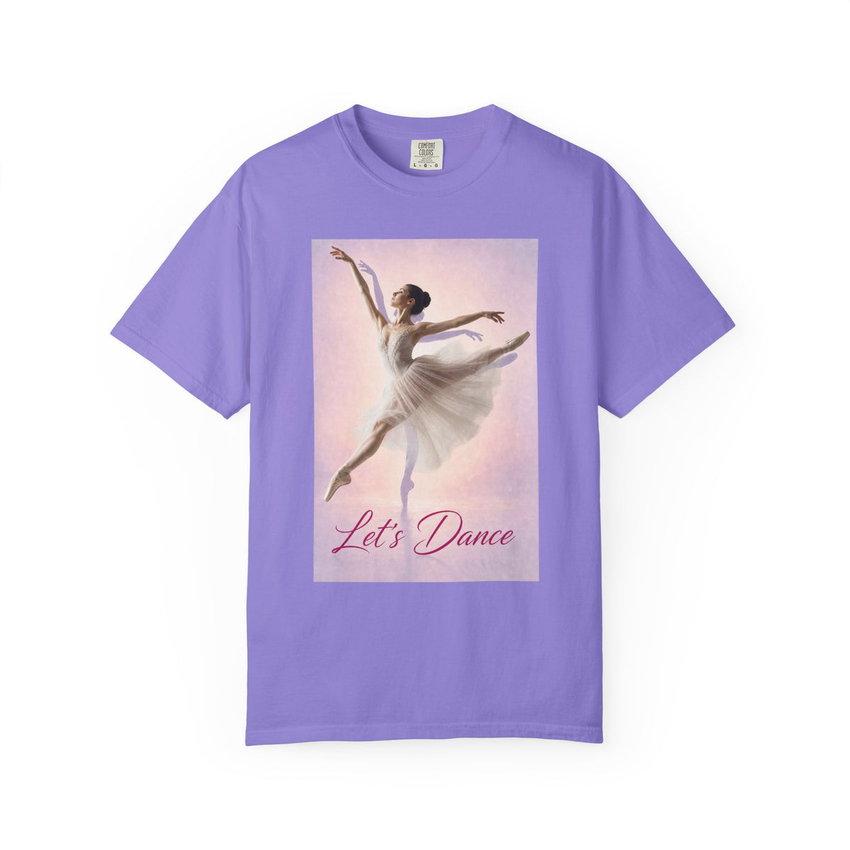 Let's Dance Ballerina Graphic Tee- Garment-Dyed T-shirt