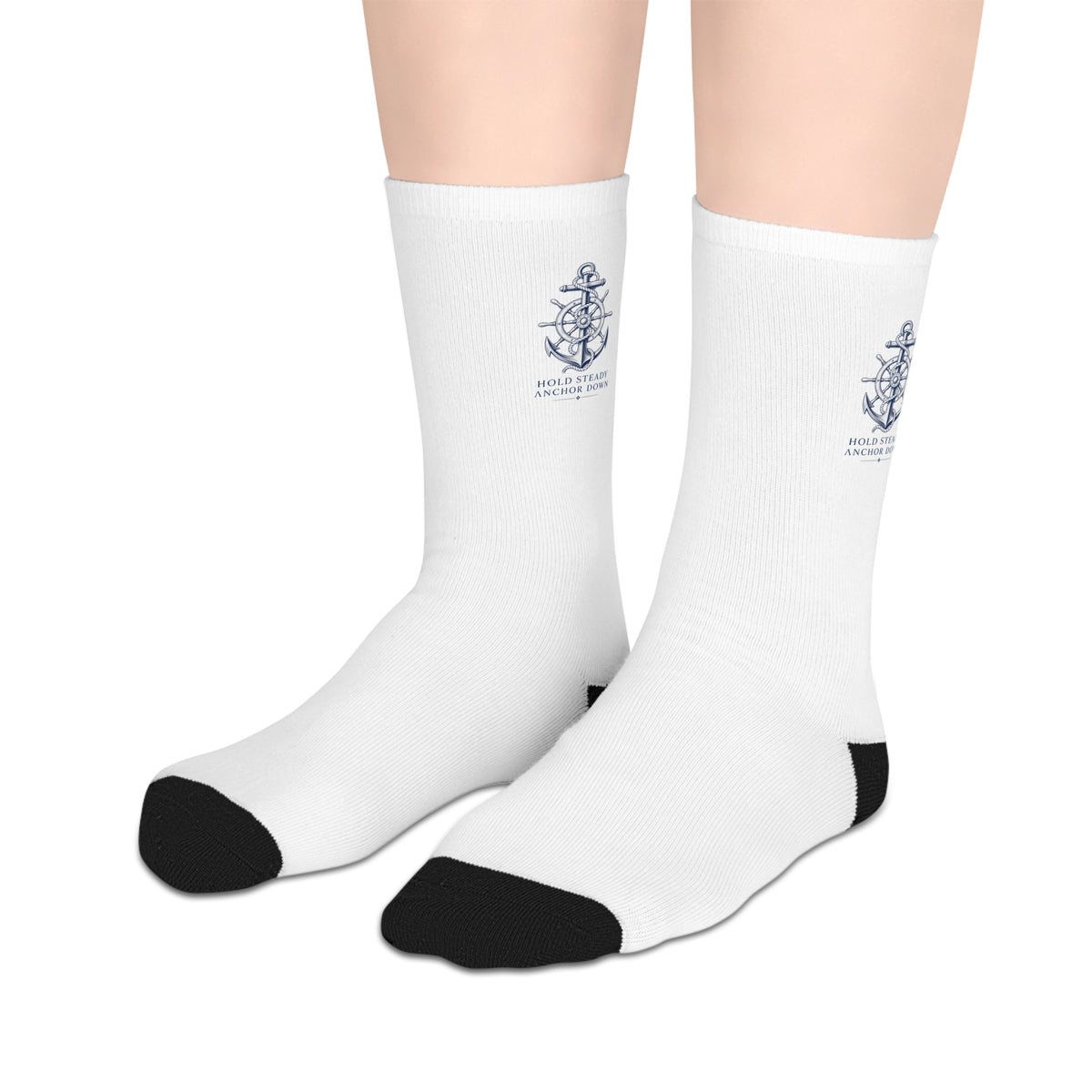 Nautical Crew Socks Mid-Length Socks —