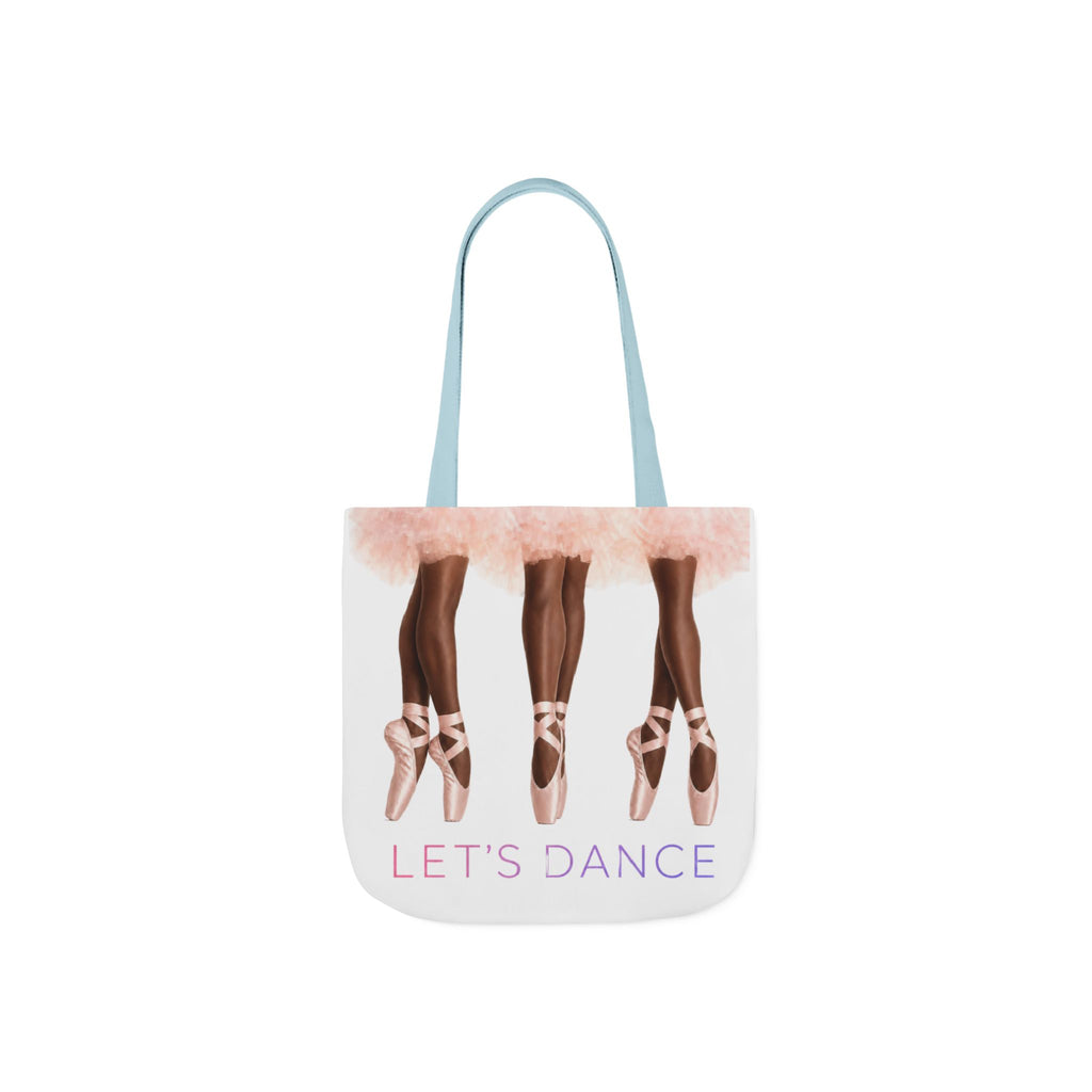 Ballet Tote Bag — 'Let's Dance' Ballerina Canvas Tote
