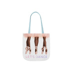 Ballet Tote Bag — 'Let's Dance' Ballerina Canvas Tote