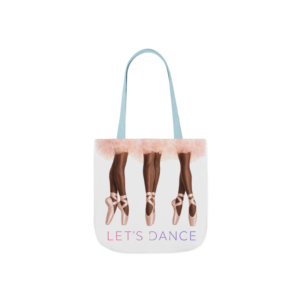 Ballet Tote Bag — 'Let's Dance' Ballerina Canvas Tote