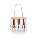 Ballet Tote Bag — 'Let's Dance' Ballerina Canvas Tote