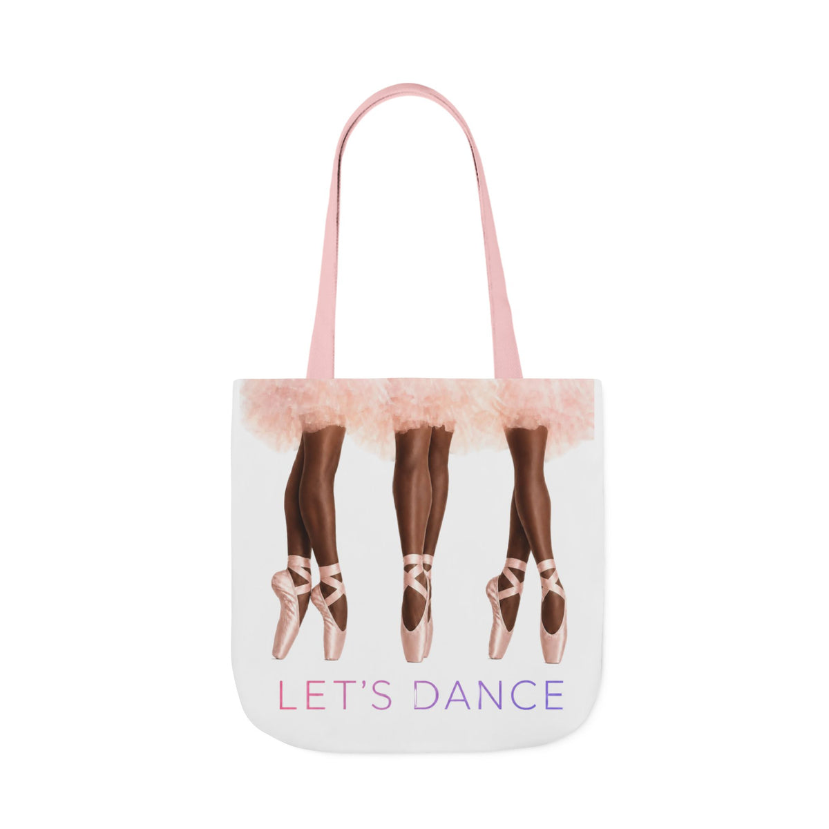Ballet Tote Bag — 'Let's Dance' Ballerina Canvas Tote