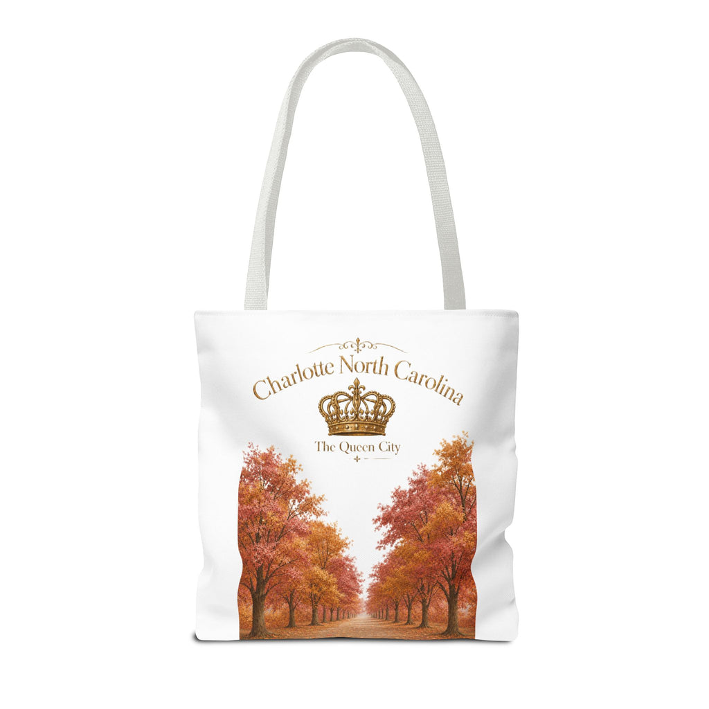 Charlotte North Carolina Autumn Tote Bag — 'The Queen City' Fall Tree Design