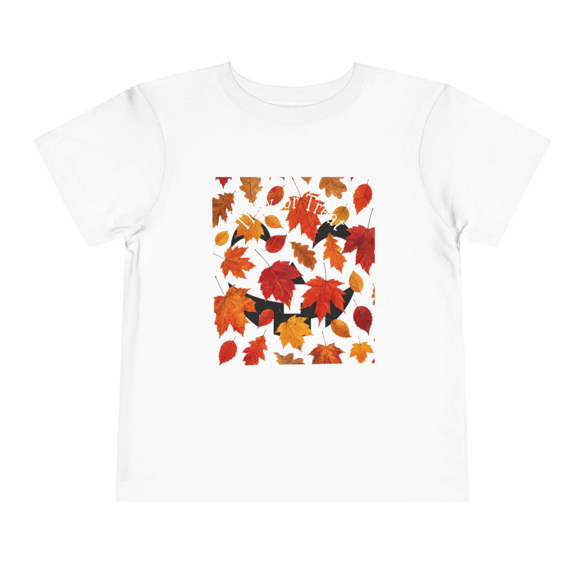 Toddler Halloween Pumpkin and Autumn Leaves Tee