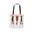 Ballet Tote Bag — 'Let's Dance' Ballerina Canvas Tote