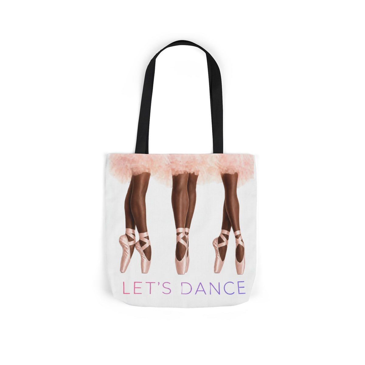 Ballet Tote Bag — 'Let's Dance' Ballerina Canvas Tote