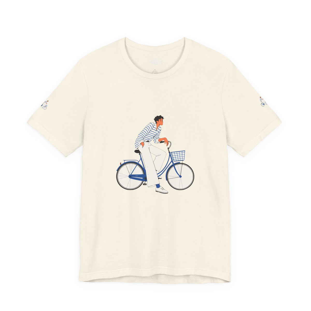 Bicycle Rider Illustration Jersey Tee