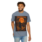 Halloween T-Shirt — "Halloween It's Here" & Jack-O'-Lantern Pumpkin Graphic