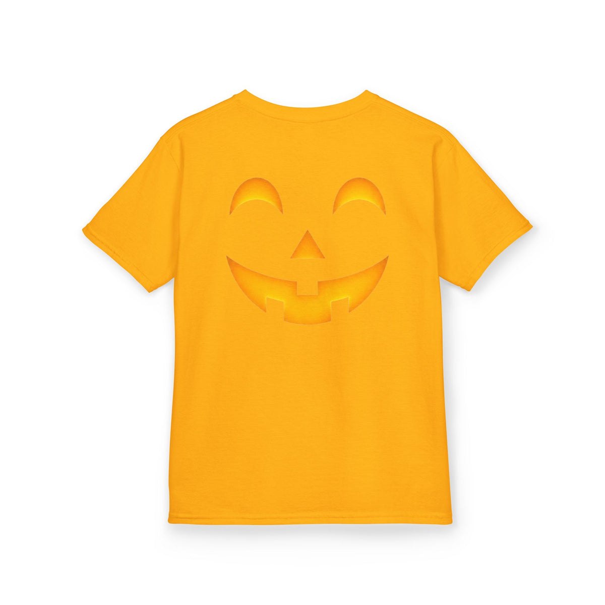 Kids Halloween Pumpkin Face Tee — Cute Jack-O'-Lantern T-Shirt for Children