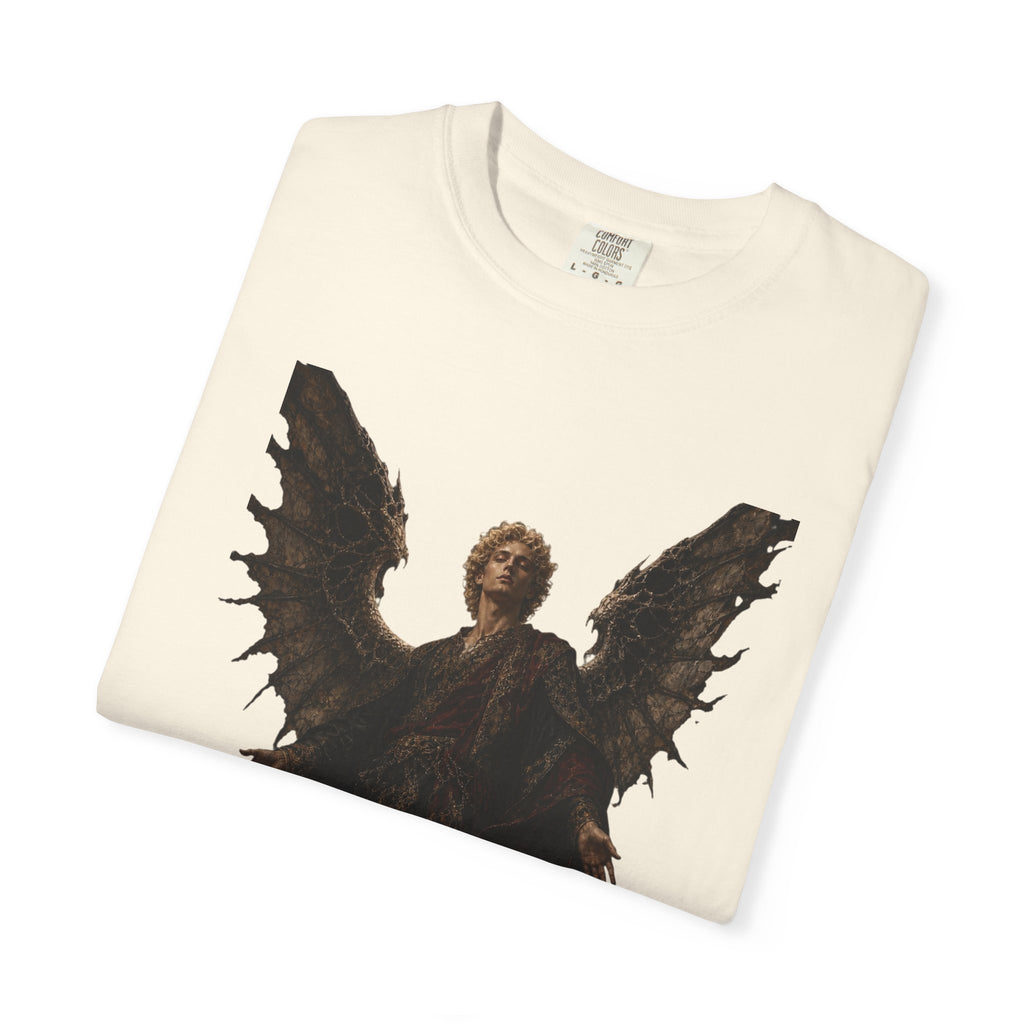 Guardian Angel -Faith- Graphic T‑Shirt — 'Tutus Sum' Cross Tee