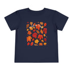 Toddler Halloween Pumpkin and Autumn Leaves Tee