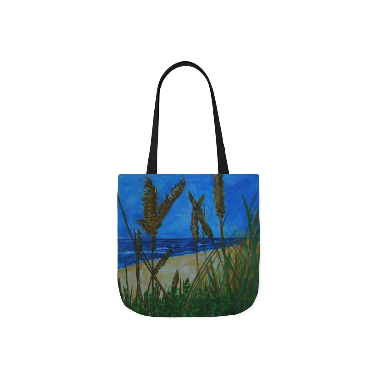 Beach Grasses Canvas Tote — Seaside Painting Reusable Bag Original art by Doulton