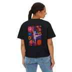 Floral Ballet Dancer Tee | Boxy Crop Shirt