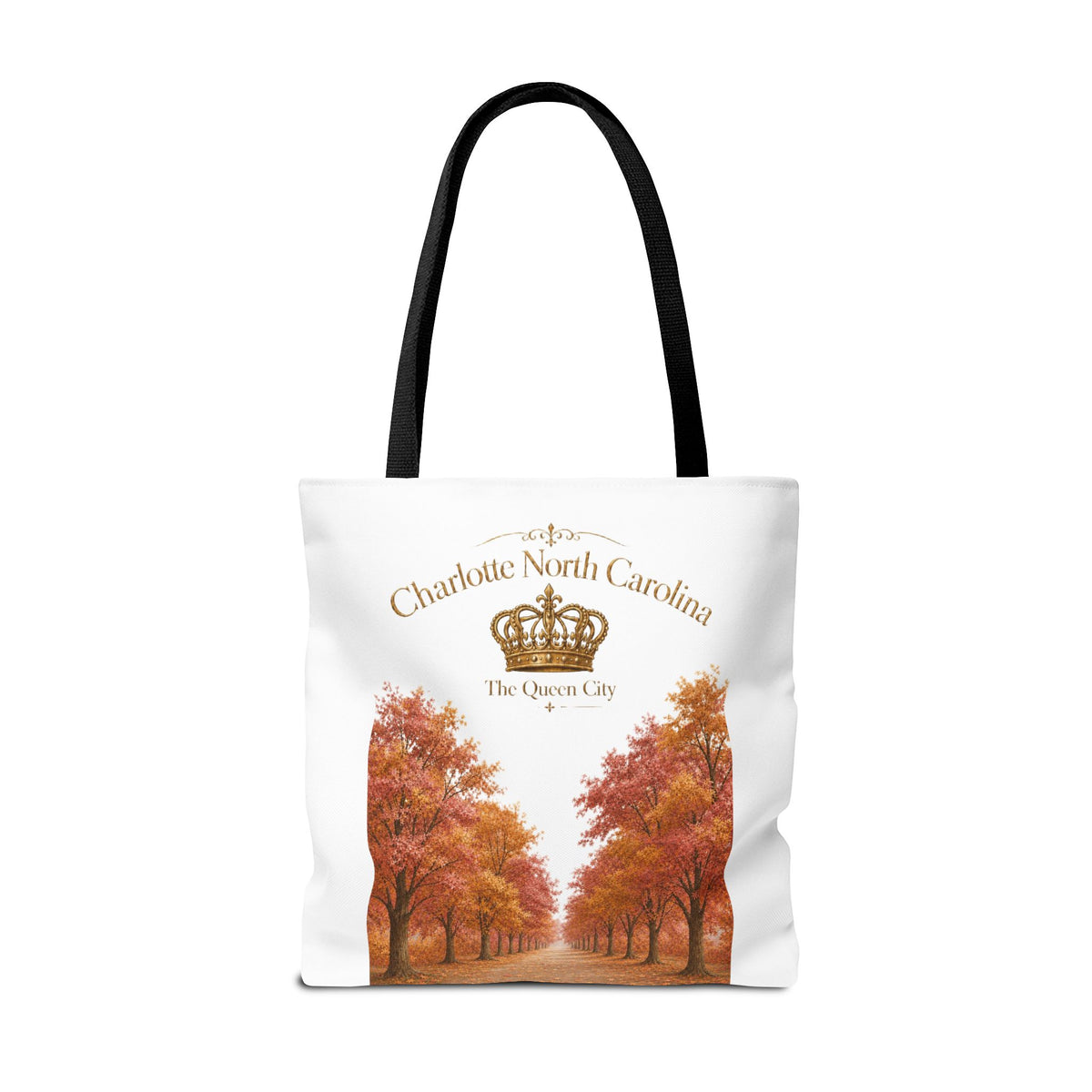 Charlotte North Carolina Autumn Tote Bag — 'The Queen City' Fall Tree Design