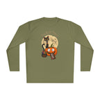 Halloween Pumpkin & Black Cat Long Sleeve Tee — "Trick or Treat / Hello Halloween"