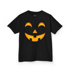 Kids Halloween Pumpkin Face Tee — Cute Jack-O'-Lantern T-Shirt for Children