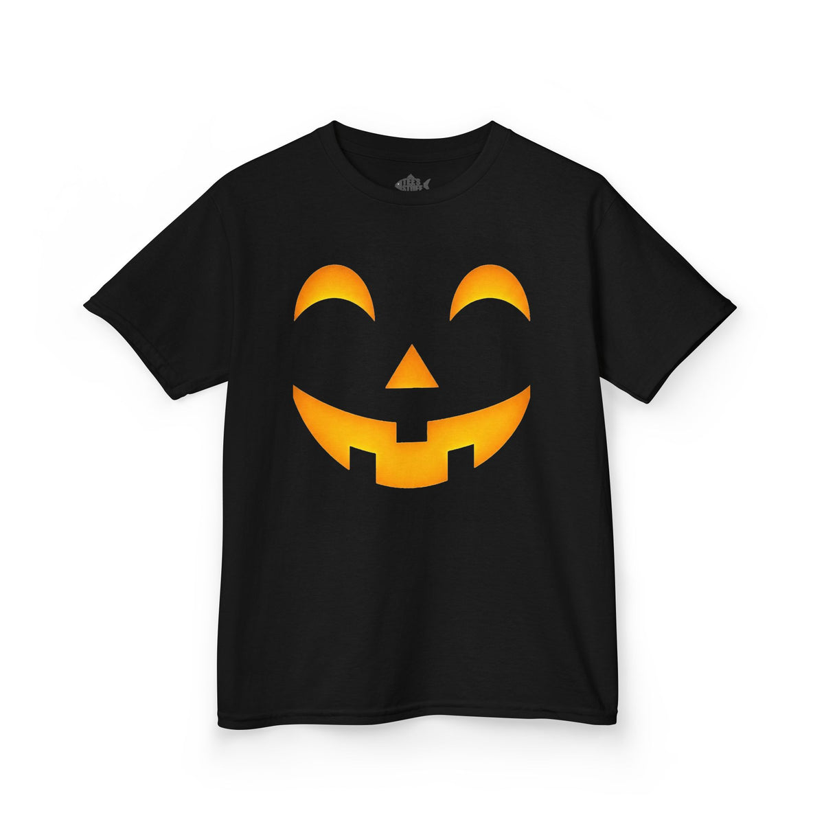 Kids Halloween Pumpkin Face Tee — Cute Jack-O'-Lantern T-Shirt for Children