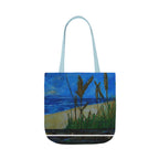 Beach Grasses Canvas Tote — Seaside Painting Reusable Bag Original art by Doulton