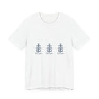 Nautical Anchor Trio T-Shirt — Vintage Navy Boat Crew Graphic Tee