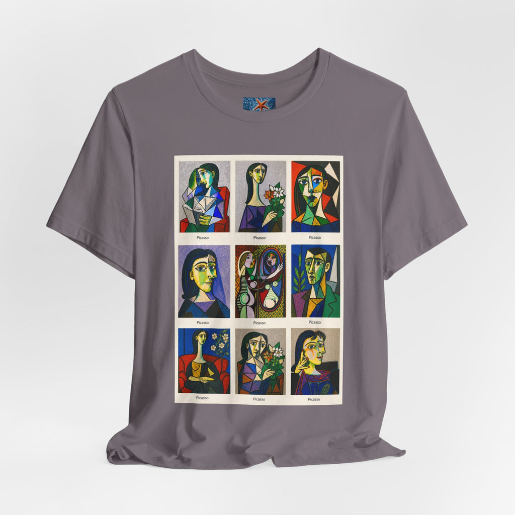 Picasso Portrait Grid T-Shirt | Unisex Art Graphic Tee