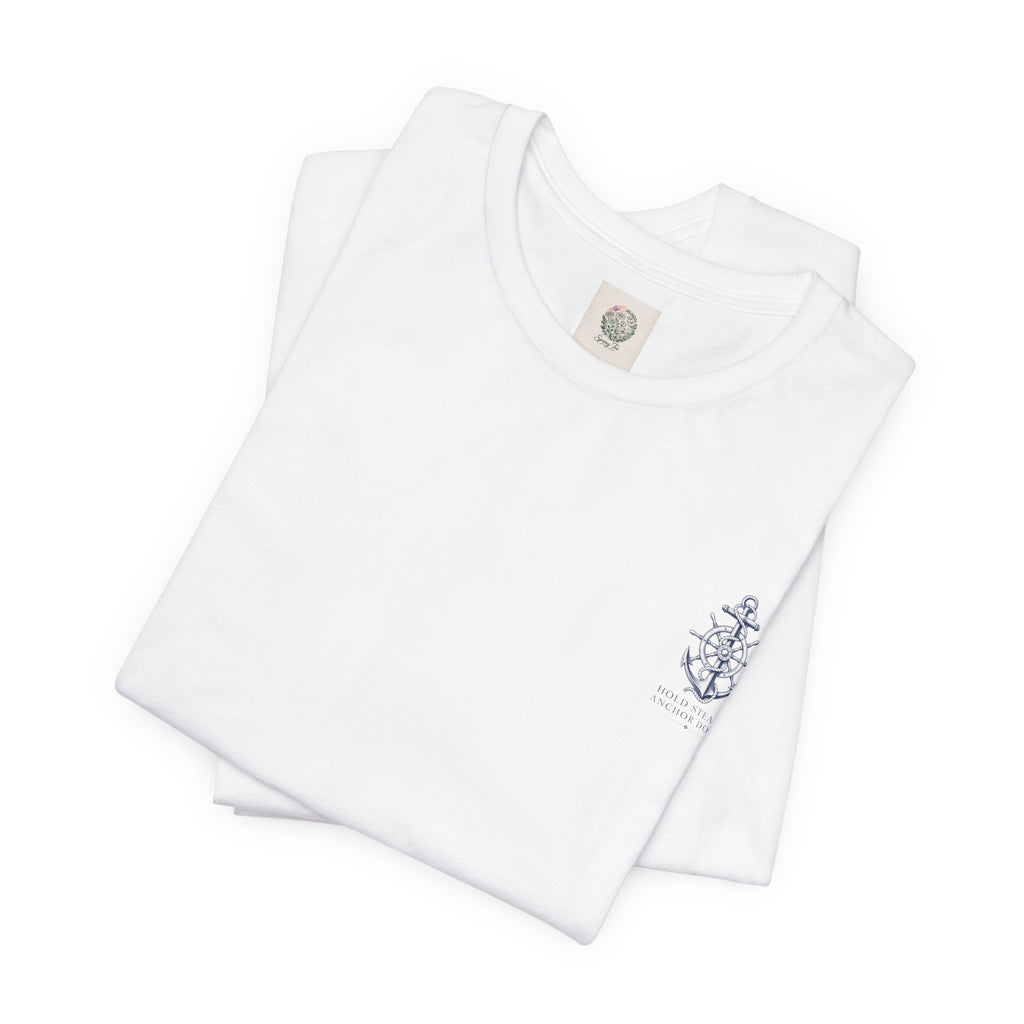 Anchor Graphic Tee — "Hold Steady Anchor Down" Nautical Shirt