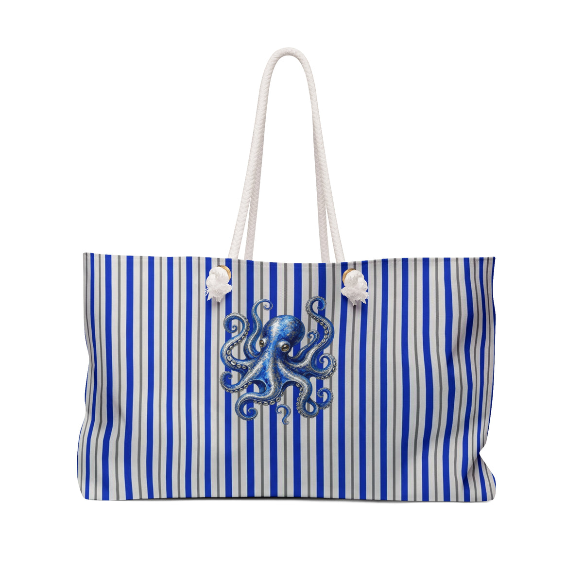 Nautical Octopus Stripe Weekender Bag