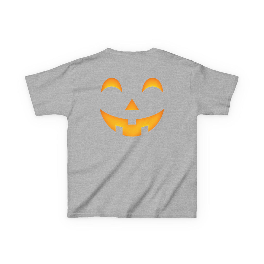 Kids Halloween Pumpkin Face Tee — Cute Jack-O'-Lantern T-Shirt for Children