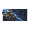 LED Gaming Mouse Pad — Storm Angel Design with TUERI Name, RGB Extended Desk Mat