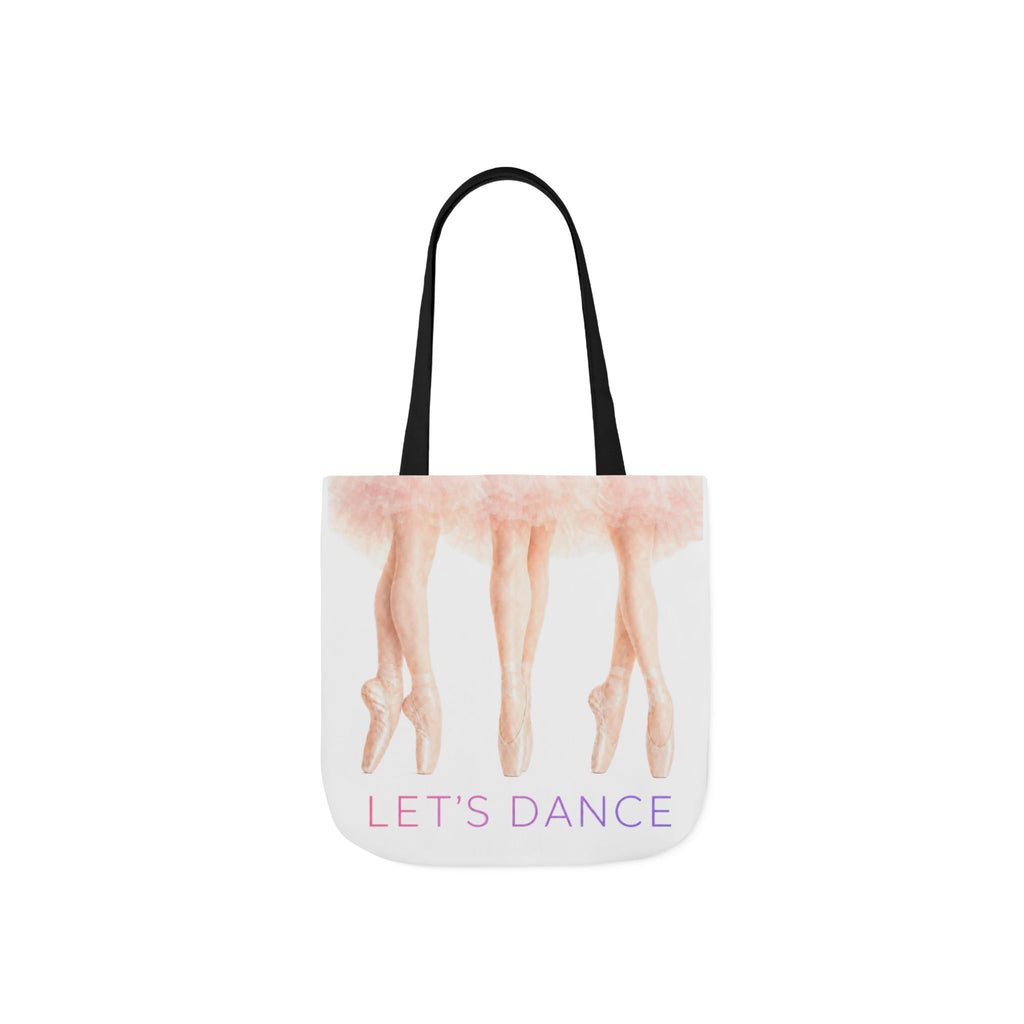 Ballet Tote Bag — 'Let's Dance' Ballerina Canvas Tote