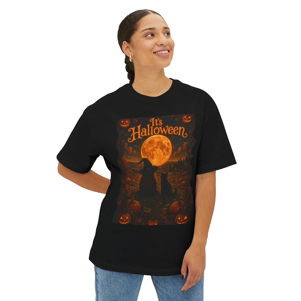 Halloween Tee-Unisex Oversized Boxy Tee