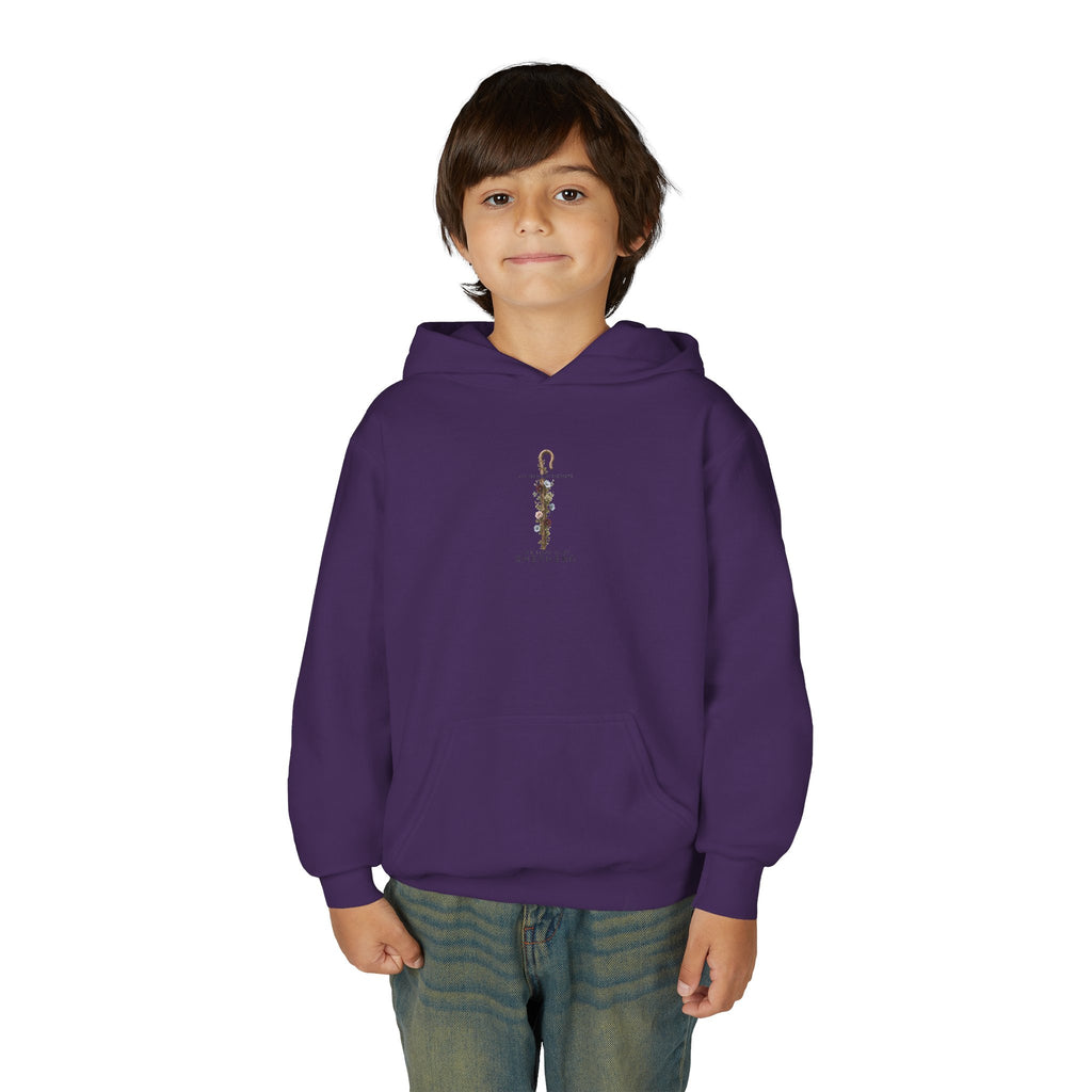 "The Lord Is My Shepherd" -Youth Heavy Blend Hooded Sweatshirt